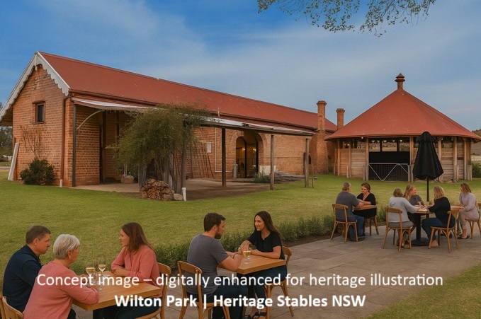 Round yard edge adapted for small venue dining